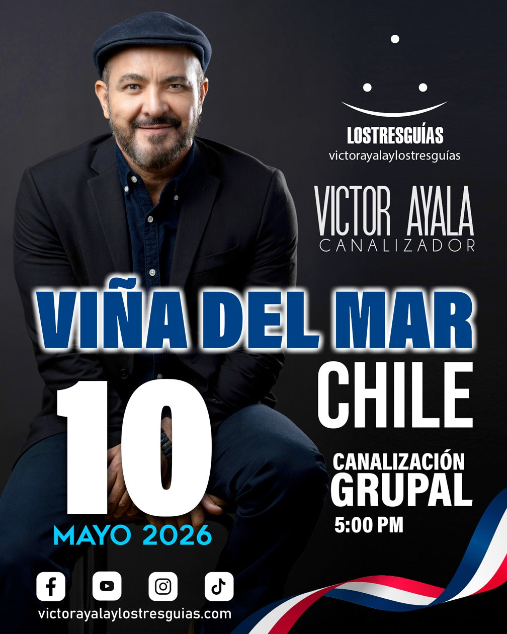 Canalización Grupal en Viña del Mar, Chile – 10 de Mayo 2026, 5:00 PM - Víctor Ayala y Los Tres Guías