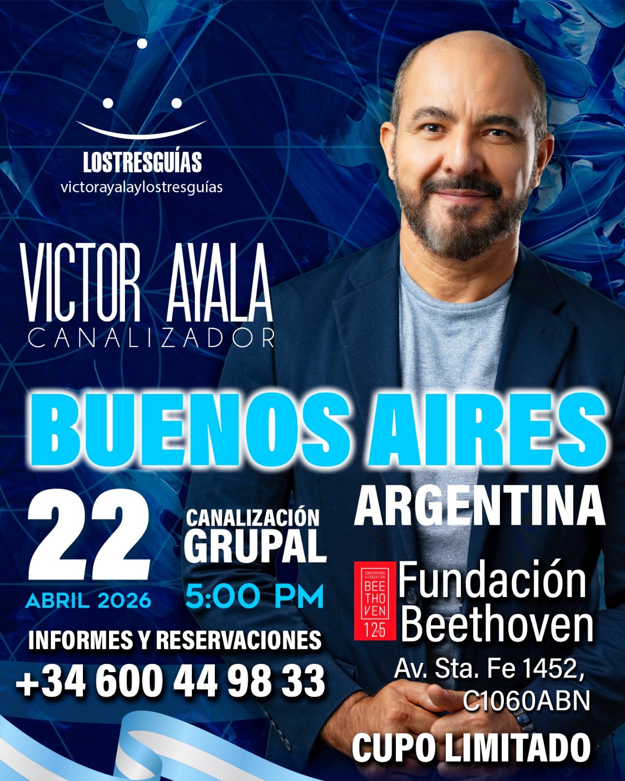 Canalización Grupal en Buenos Aires, Argentina – 22 de Abril 2026 | Víctor Ayala y Los Tres Guías