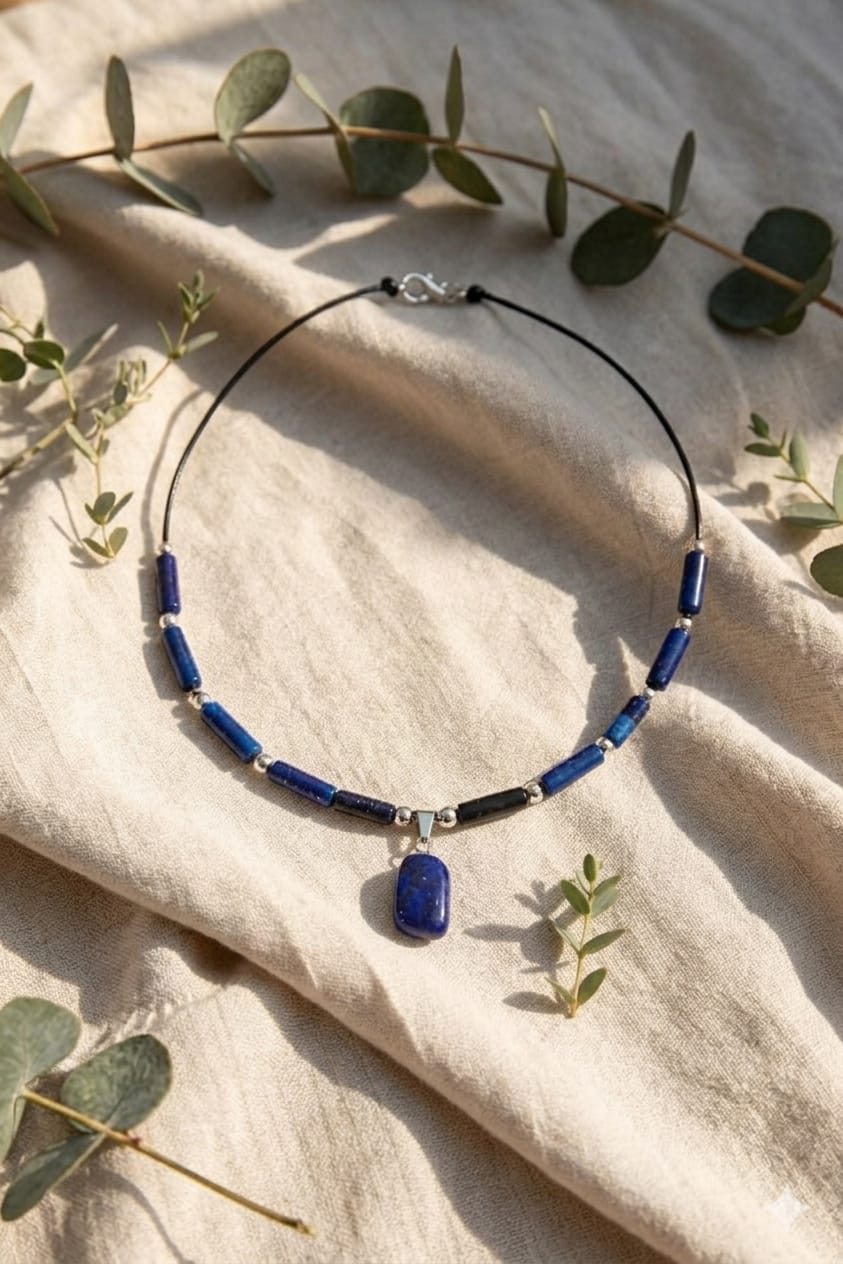 Collar con pendiente de Lapislázuli