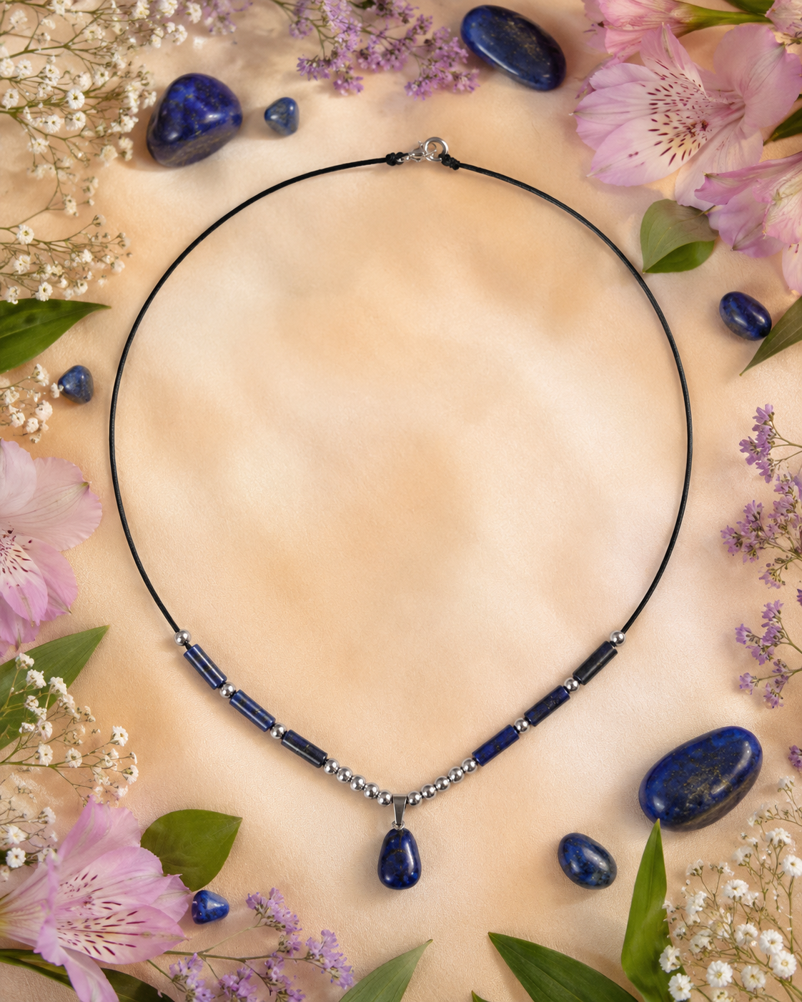 Collar colgante Luna Azul