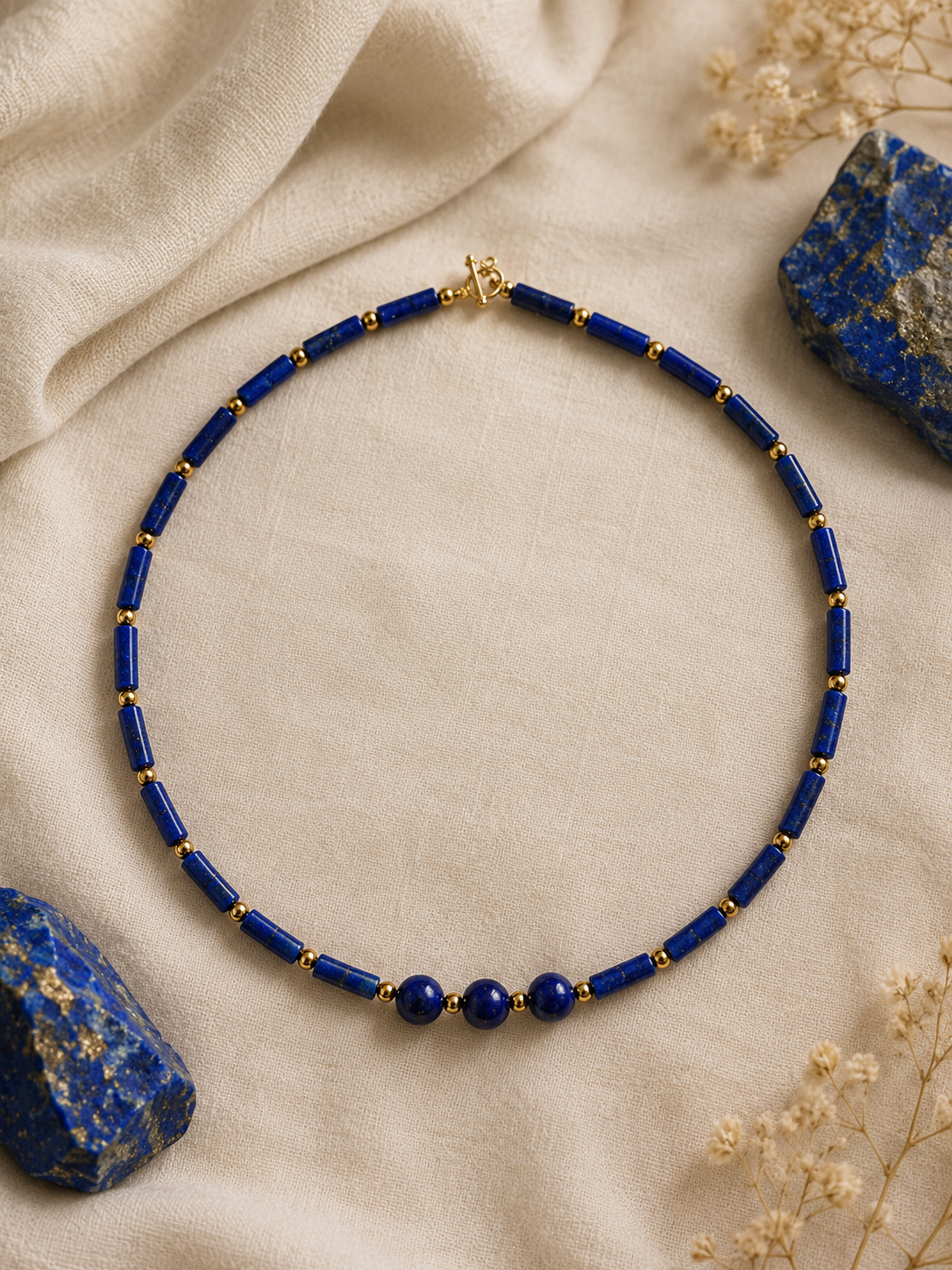 Collar lapislázuli para dama