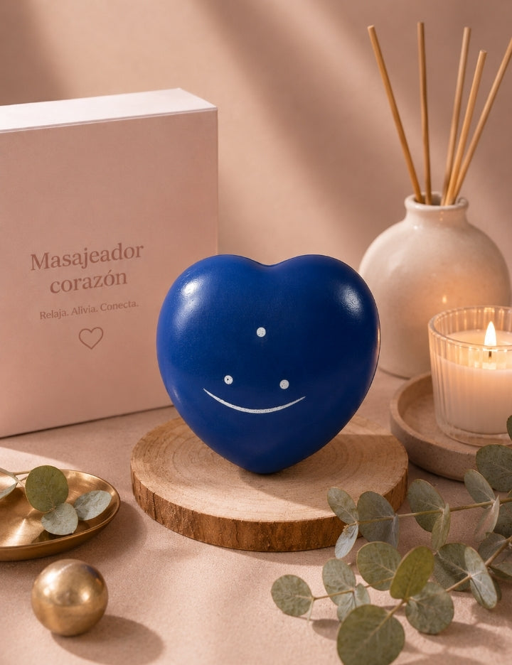 Corazón azul relajante
