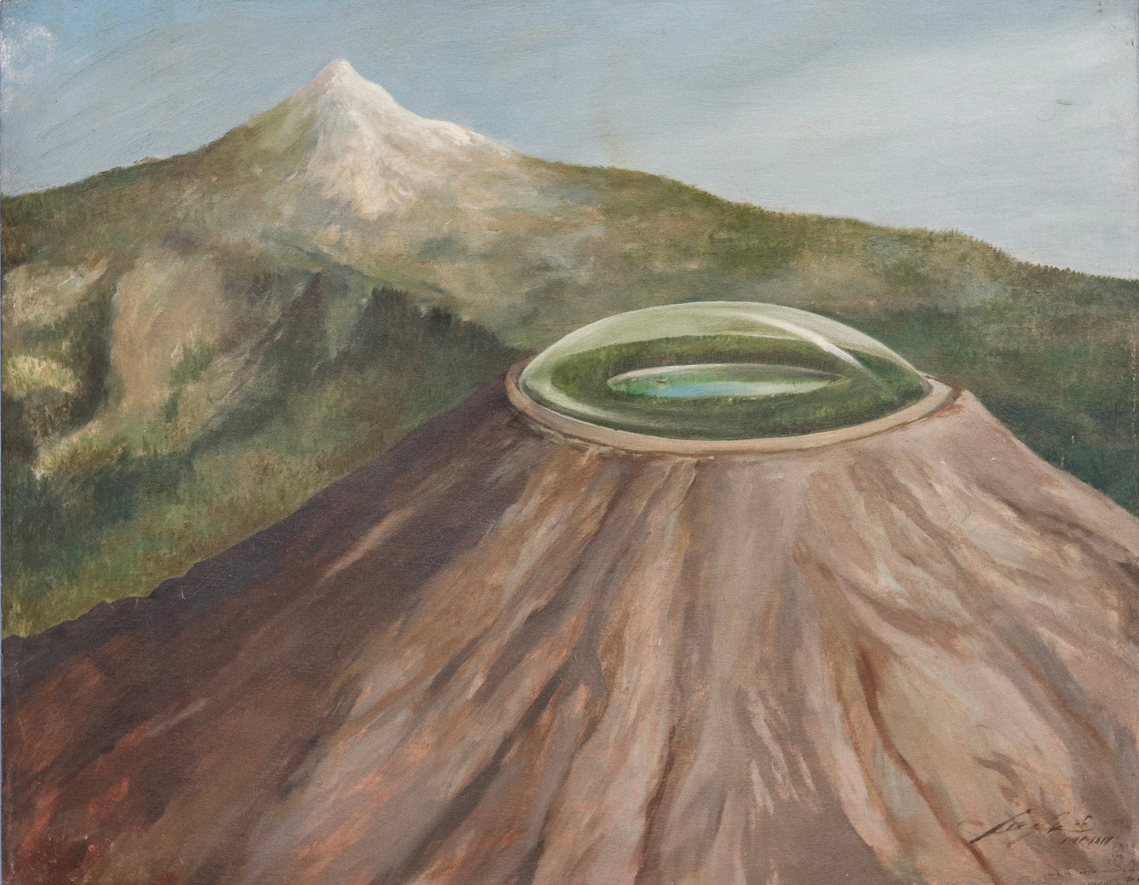 Domo del volcán